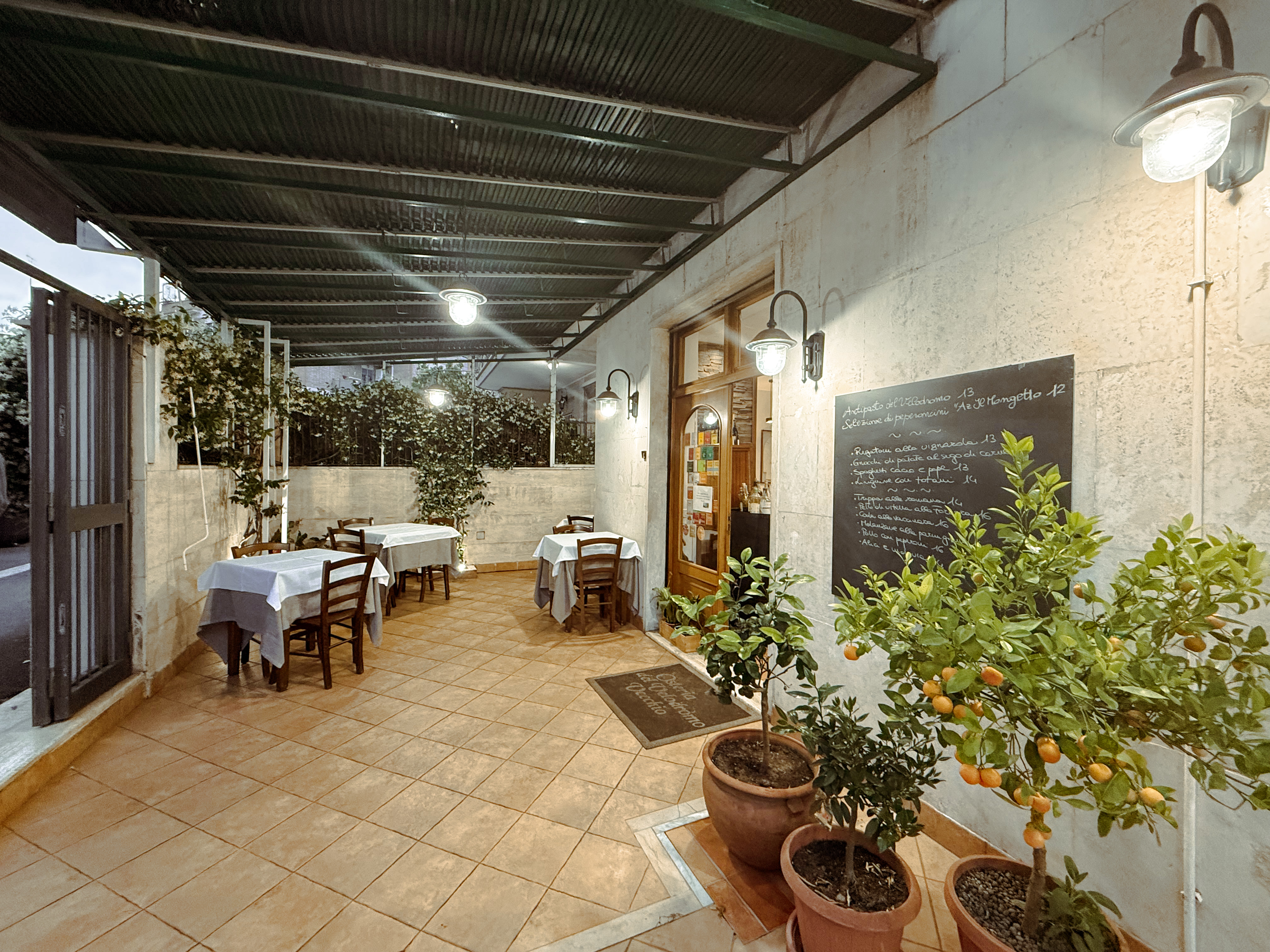 Osteria del Velodromo Vecchio giardino esterno